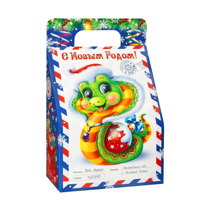 Новый год. Новогодний набор конфет Новый год. Новогодний набор конфет "Новогодняя Почта от Деда Мороза", 210 г