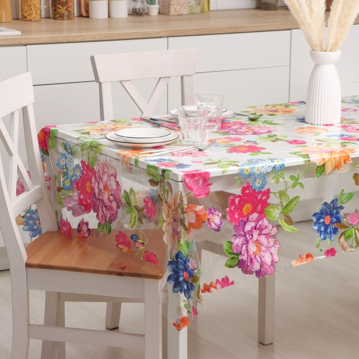 Клеёнка на стол Доляна «Сад», ширина 137 см, толщина 0,08 мм, рулон 30 метров Клеёнка на стол Доляна «Сад», ширина 137 см, толщина 0,08 мм, рулон 30 метров