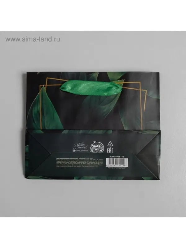 Пакет подарочный ламинированный, упаковка, Present for you, S 15&times;12&times;5.5 см