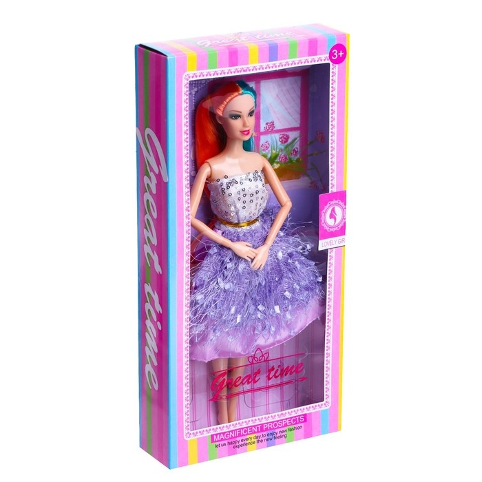 Кукла-модель шарнирная «Кира» в платье, с аксессуарами, МИКС