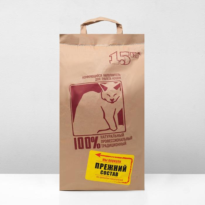 Наполнитель минеральный комкующийся No Name, 15 кг Наполнитель минеральный комкующийся No Name, 15 кг