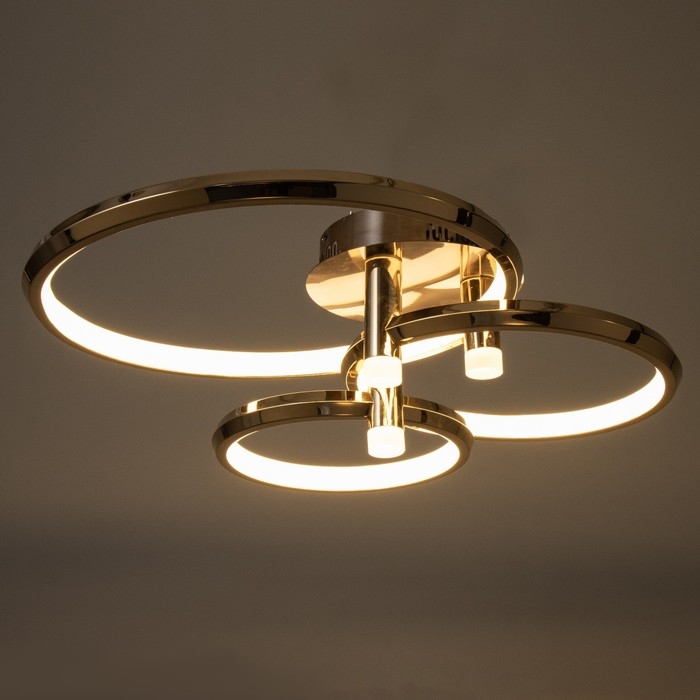 Люстра Люстра "Лентес" 3хLED 152Вт золото 76х60х23 см BayerLux