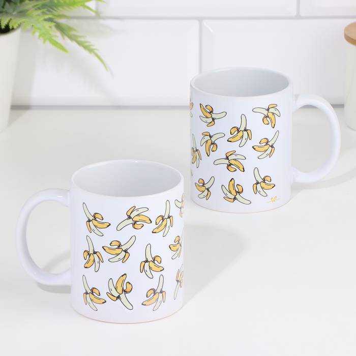 Кружка сублимация Кружка сублимация "Бананы", с нанесением
