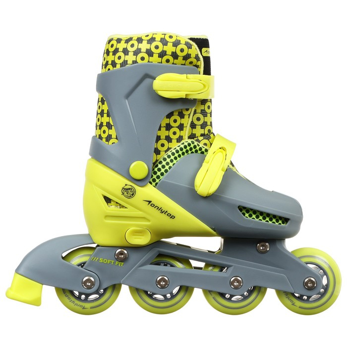 Роликовые коньки раздвижные ONLYTOP, р. 30-33, колёса PVC 64 мм Роликовые коньки раздвижные ONLYTOP, р. 30-33, колёса PVC 64 мм