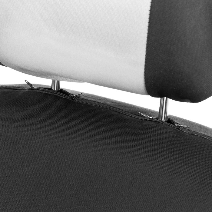 Чехлы на сиденья в автомобиль TORSO Premium, 11 предметов, серый Чехлы на сиденья в автомобиль TORSO Premium, 11 предметов, серый