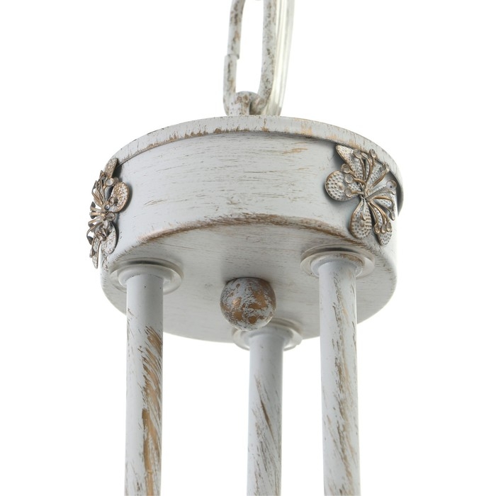 Люстра Люстра "Элессия" 3xE14 40Вт белый с золотой патиной 55х55х41,5-100 см