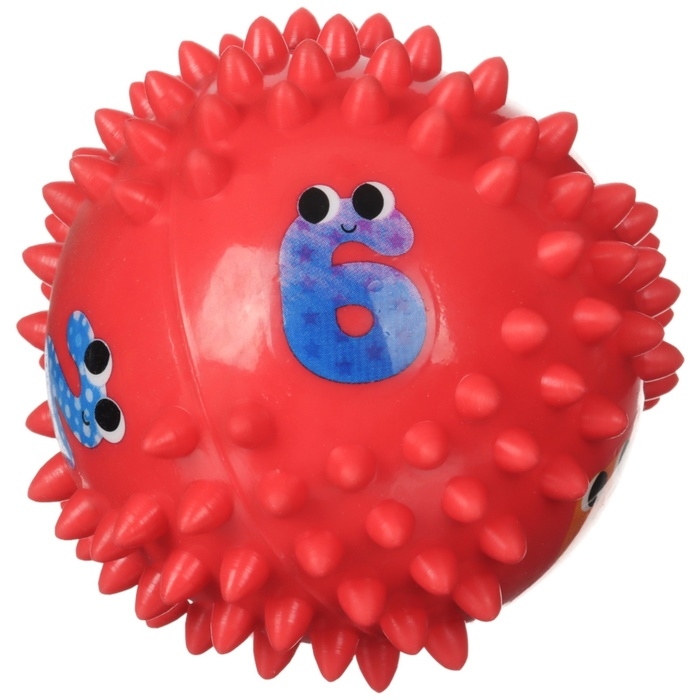 Набор развивающих тактильных мячиков &laquo;Цифры и буквы&raquo;, с пищалкой, 2 шт, Крошка Я