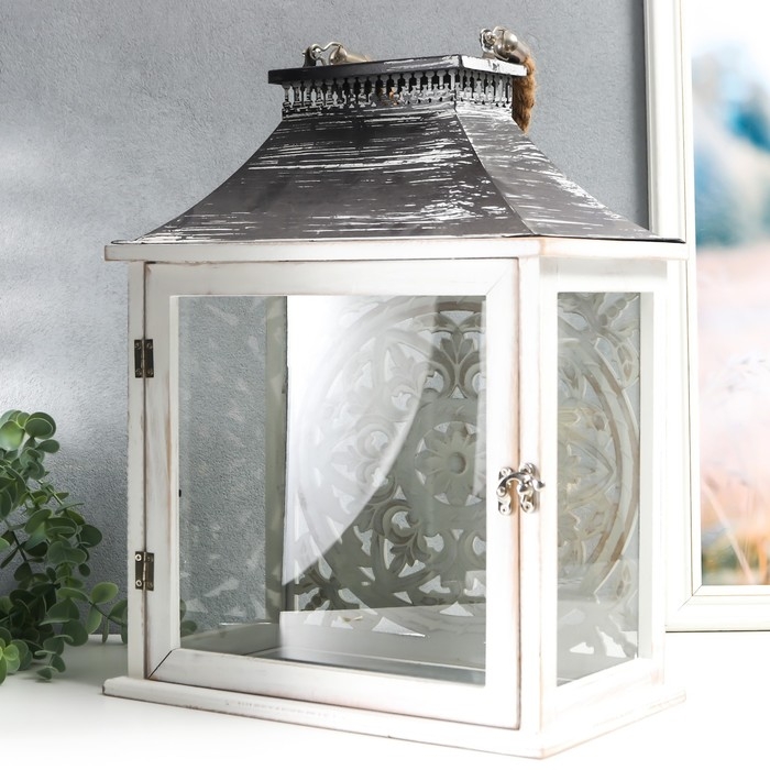 Подсвечник дерево Подсвечник дерево "Медальон лепнина" набор 2 шт 29х22х13 см, 47х19х31 см