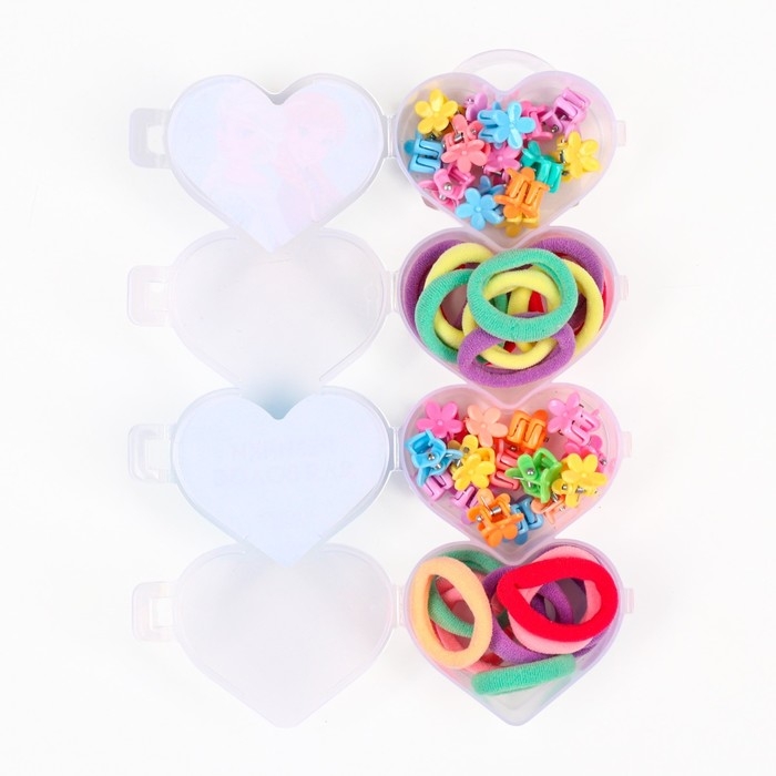 Резинки для волос 20 шт, заколка крабик 20 шт, набор, Холодное сердце Резинки для волос 20 шт, заколка крабик 20 шт, набор, Холодное сердце