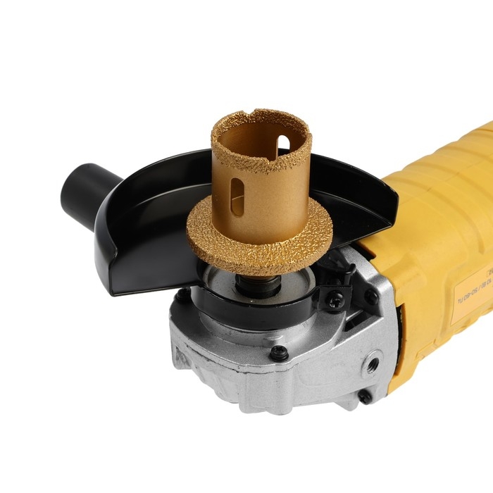 Коронка алмазная ТУНДРА, для УШМ, для отверстий под слив, по плитке, мрамору, 40/60 мм, М14   993530 Коронка алмазная ТУНДРА, для УШМ, для отверстий под слив, по плитке, мрамору, 40/60 мм, М14   993530