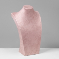 Бюст для украшений, 20,5×12×34 см, h=34см, цвет розовый