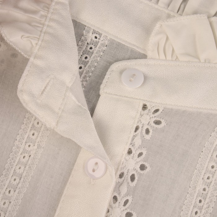 Воротник ложный стойка, ажурный, диаметр горловины = 46 см, 33 × 25,5 см, цвет айвори Воротник ложный стойка, ажурный, диаметр горловины = 46 см, 33 × 25,5 см, цвет айвори