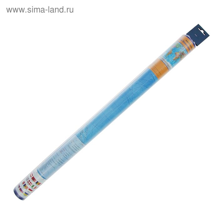 Географическая карта мира политическая, 101 х 66 см, 1:32 М Географическая карта мира политическая, 101 х 66 см, 1:32 М