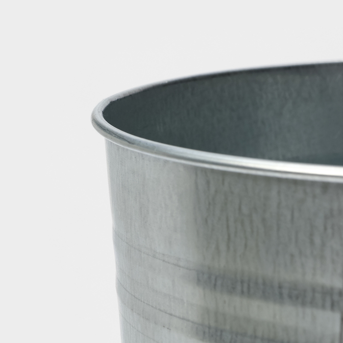 Вазон оцинкованный с ручками, 11 л, h=49 см, ГОСТ