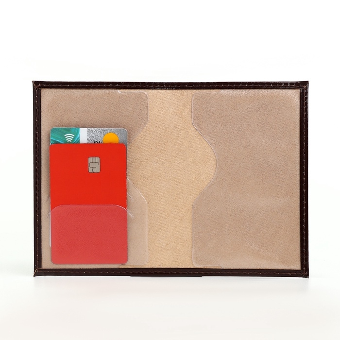 Обложка для паспорта, цвет коричневый Обложка для паспорта, цвет коричневый