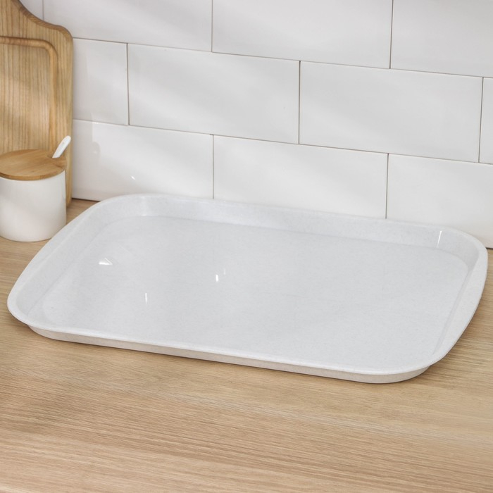 Поднос, 47×35 см, цвет мраморный Поднос, 47×35 см, цвет мраморный