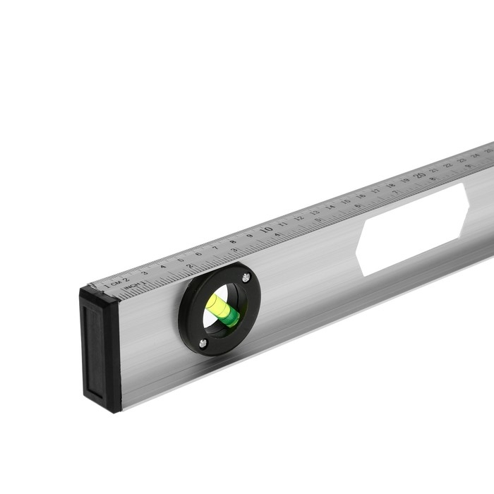 Уровень строительный ЛОМ  Уровень строительный ЛОМ "Рельс", алюминиевый, 1000 мм