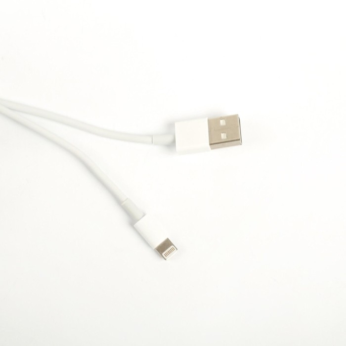 Кабель Luazon, Lightning - USB, 1 А, 0.9 м, белый Кабель Luazon, Lightning - USB, 1 А, 0.9 м, белый