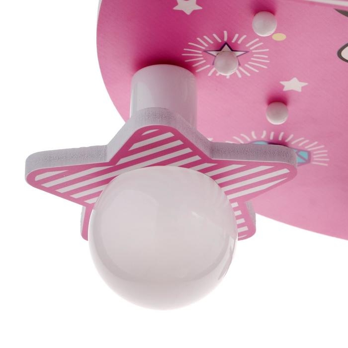 Люстра 86207/6 E27 40Вт розовый-белый 50х50х24 см BayerLux