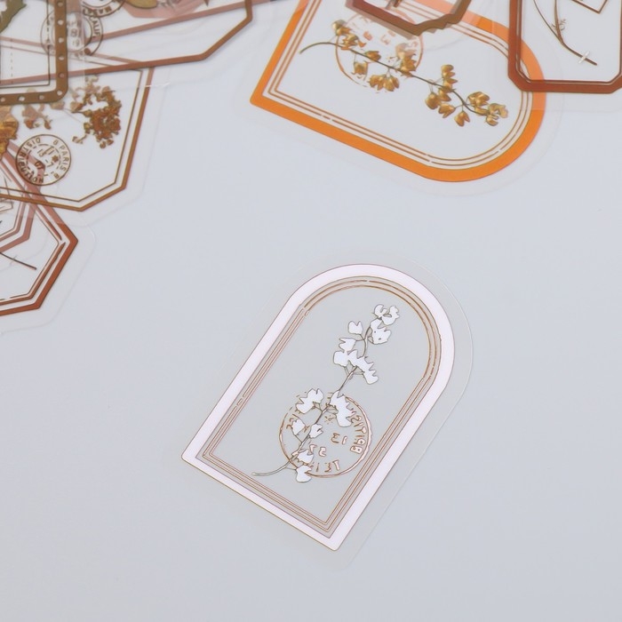 Наклейки для творчества "Теги - Дикие цветы" набор 30 шт 0,2х8х11 см