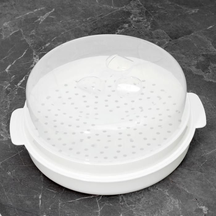 Пароварка для СВЧ-печи пластиковая «Экспресс» Пароварка для СВЧ-печи пластиковая «Экспресс»