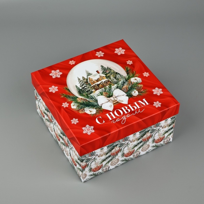 Набор подарочных коробок 3 в 1 «Счастья в Новом году», 18 х 18 х 10 – 22 х 22 х 12 см, Новый год Набор подарочных коробок 3 в 1 «Счастья в Новом году», 18 х 18 х 10 – 22 х 22 х 12 см, Новый год