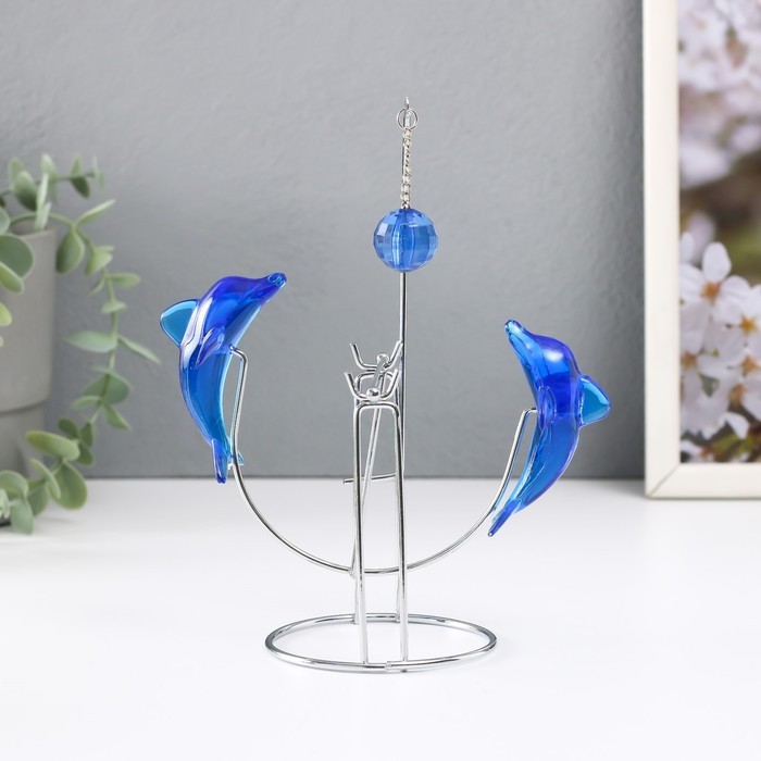 Маятник Маятник "Дельфины" друг напротив друга с шариком 9 х 15 х 19,5 см