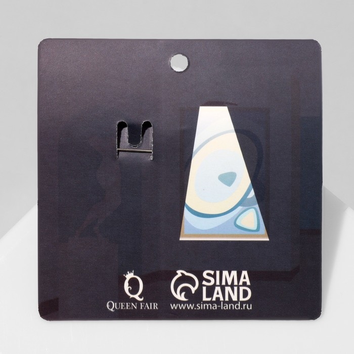 Брошь «Мозаика» геом фейс, цветная в чёрном металле Брошь «Мозаика» геом фейс, цветная в чёрном металле