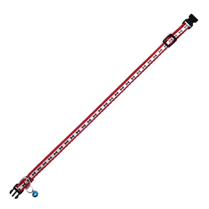 Ошейник светоотражающий с лапками 30 х 1 см, капрон, микс цветов Ошейник светоотражающий с лапками 30 х 1 см, капрон, микс цветов