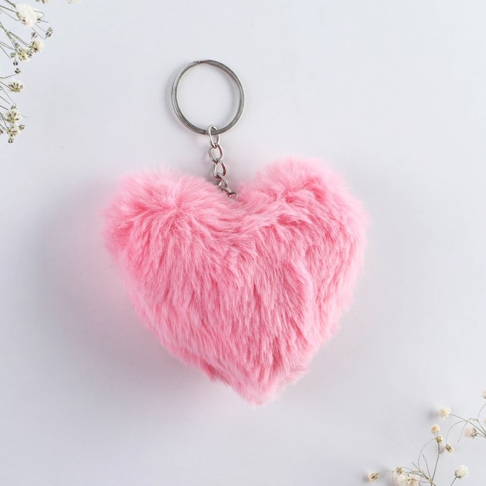 Брелок для ключей пушистик, детский, сердечко &laquo;Моей поLOVEинке&raquo;, 9 х 10 см