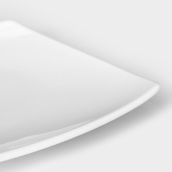 Тарелка квадратная фарфоровая «Бельё», 19×19 см Тарелка квадратная фарфоровая «Бельё», 19×19 см