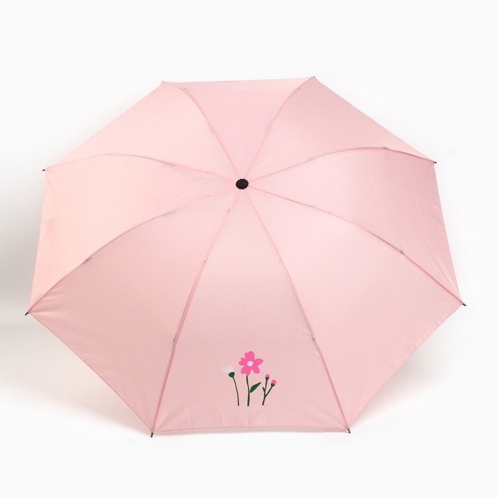 Зонт женский механический, 8 спиц, d=95, розовый минимализм Зонт женский механический, 8 спиц, d=95, розовый минимализм