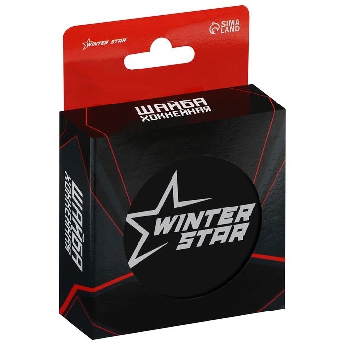 Шайба хоккейная Winter Star, детская, d=6 см Шайба хоккейная Winter Star, детская, d=6 см