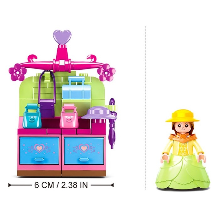 Конструктор Розовая мечта «Королевская гардеробная», 103 детали Конструктор Розовая мечта «Королевская гардеробная», 103 детали