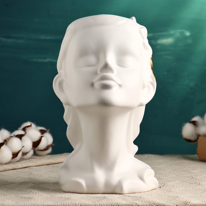 Кашпо - ваза  Кашпо - ваза "Лилит" белое 26х19х15 см