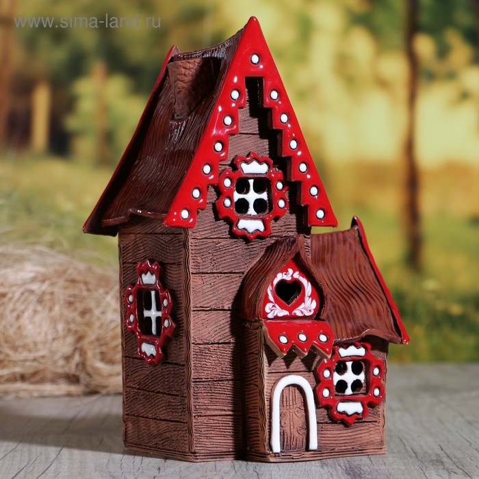 Аромалампа Домик «Варвара», 22 см, ручная работа, микс Аромалампа Домик «Варвара», 22 см, ручная работа, микс