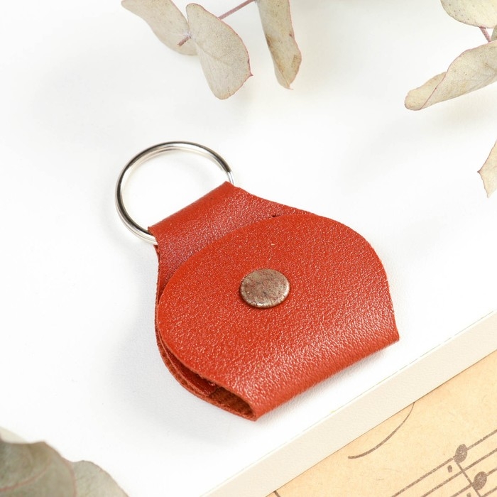 Набор медиаторов 2 шт в коричневом чехле-брелок, медиаторы микс Набор медиаторов 2 шт в коричневом чехле-брелок, медиаторы микс