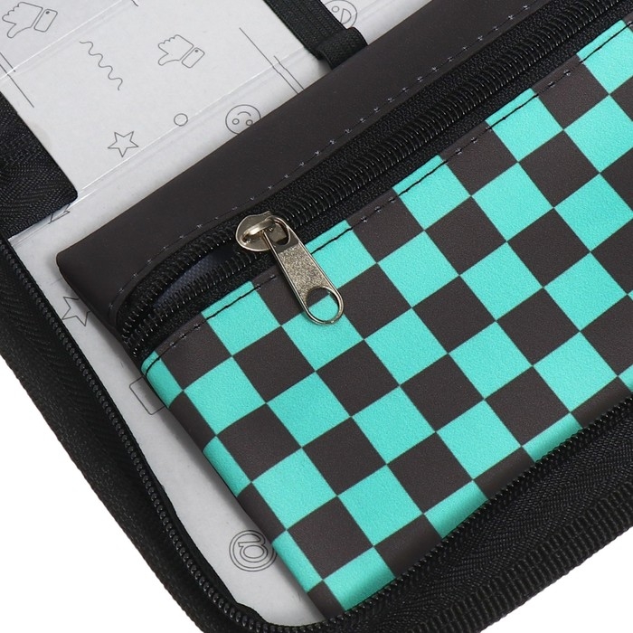 Пенал 1 секция 140 х 210 х 40 мм, откидной карман и косметичка, тканевый, Calligrata TOP Content  Пенал 1 секция 140 х 210 х 40 мм, откидной карман и косметичка, тканевый, Calligrata TOP Content "Аниме огонь"