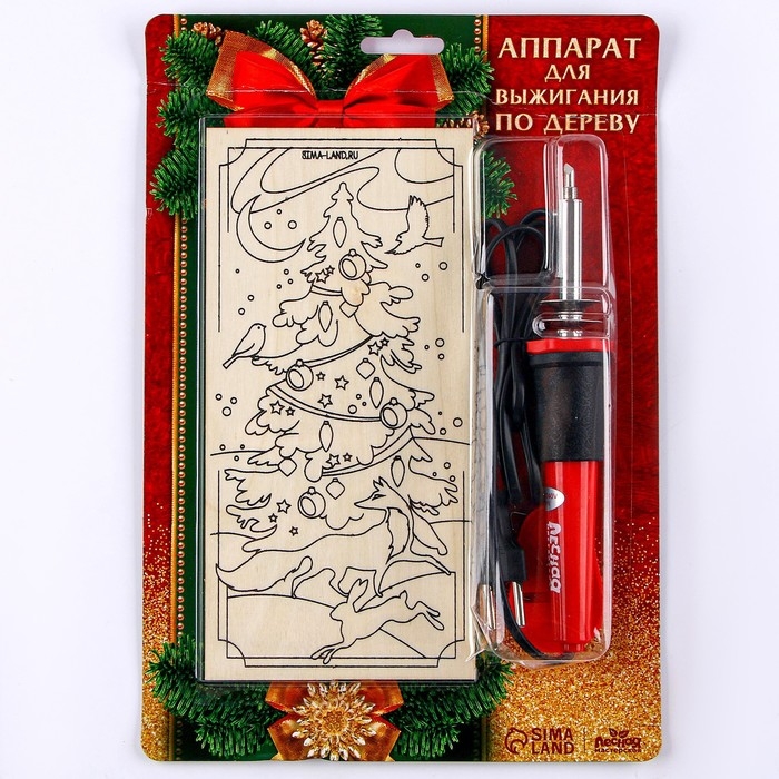 Новогодний набор для выжигания по дереву «Новый год!» Новогодний набор для выжигания по дереву «Новый год!»
