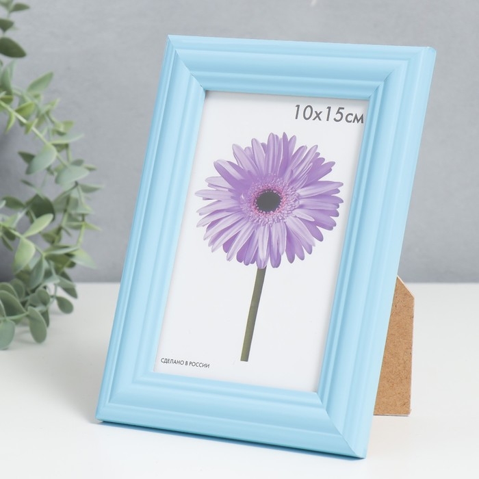 Фоторамка дерево Linda 10х15 см голубая Фоторамка дерево Linda 10х15 см голубая