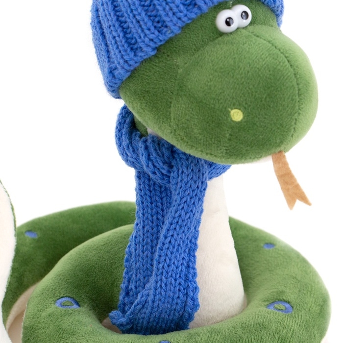 Новый год! Мягкая игрушка «Змей Сёма», в синей шапке, 20 см Новый год! Мягкая игрушка «Змей Сёма», в синей шапке, 20 см