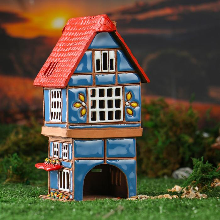 Аромалампа Домик «Кафе», 20 см, ручная работа, микс Аромалампа Домик «Кафе», 20 см, ручная работа, микс