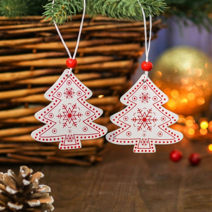 Набор подвесок &laquo;Ёлочки&raquo;, 2 шт.