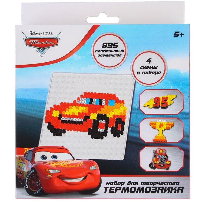 Термомозаика с пинцетом  Термомозаика с пинцетом "Молния 95", Тачки