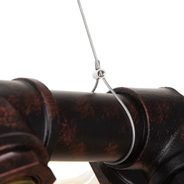 Подвес "Тубо" 10хЕ27 40Вт черный-медь 7х5х7-127см BayerLux