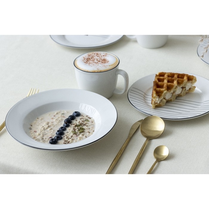 Глубокая тарелка керамическая «С любовью», 22.4 см, 300 мл