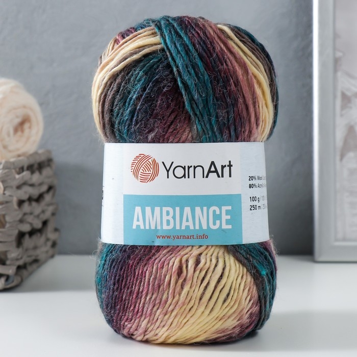 Пряжа  Пряжа "Ambiance" 80% акрил, 20% шерсть 250м/100г (163)
