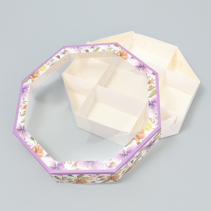 Коробка кондитерская складная, упаковка «Цветочная гамма», 29 х 29 х 5 см Коробка кондитерская складная, упаковка «Цветочная гамма», 29 х 29 х 5 см