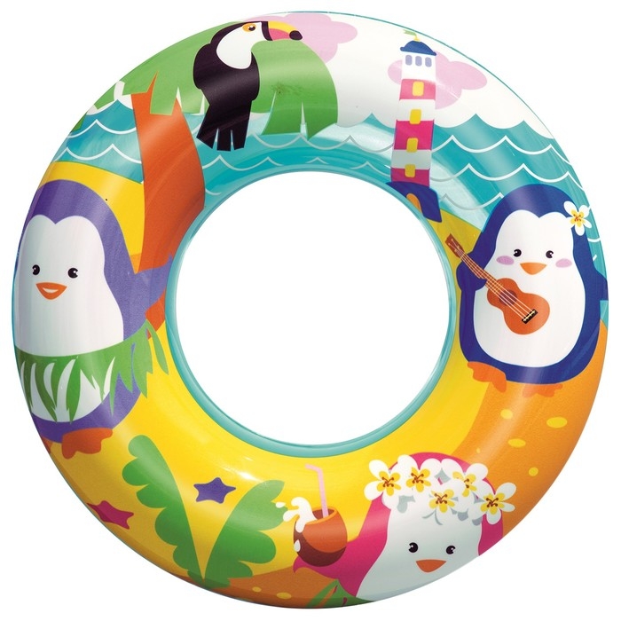Круг надувной для плавания «Морские приключения», d=51 см, от 3-6 лет, цвет МИКС, 36113 Bestway Круг надувной для плавания «Морские приключения», d=51 см, от 3-6 лет, цвет МИКС, 36113 Bestway