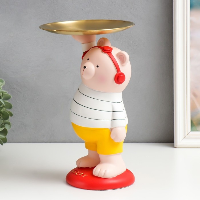 Сувенир полистоун подставка Сувенир полистоун подставка "Медвежонок в жёлтых шортиках" 28х17х21 см